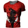 Trend Japanese Samurai Graphics T-shirts Summer Fashion Short Sleeve Mens Kids 3D Printed T Shirts Casual Loose Harajuku Tees