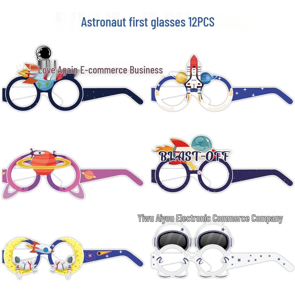 Space Astronaut Party Set: Bunting, Napkins, Plates, Tablecloth, Cutlery & Cards