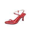 Fashion 2025 Classic Women's Narrow Band High Heels Sandals Summer Modern Shoes Open Toes Simple Office Sandals Sandalias De Mujer