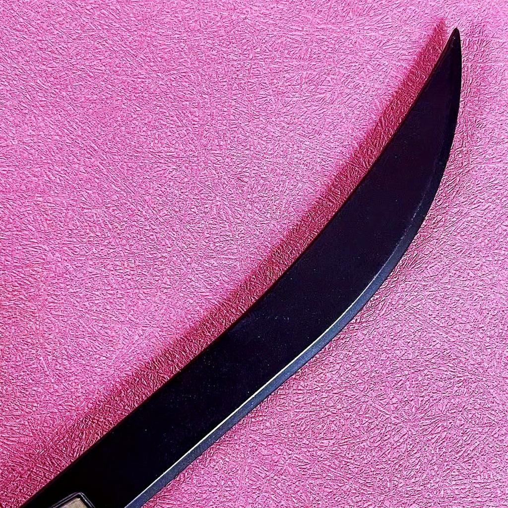 9inch Dracule Mihawk Katana Steel Fake Sword Anime Zoro Ninja Knife Real Sized Japanese Katana Metal Original Samurai Sabre Toy