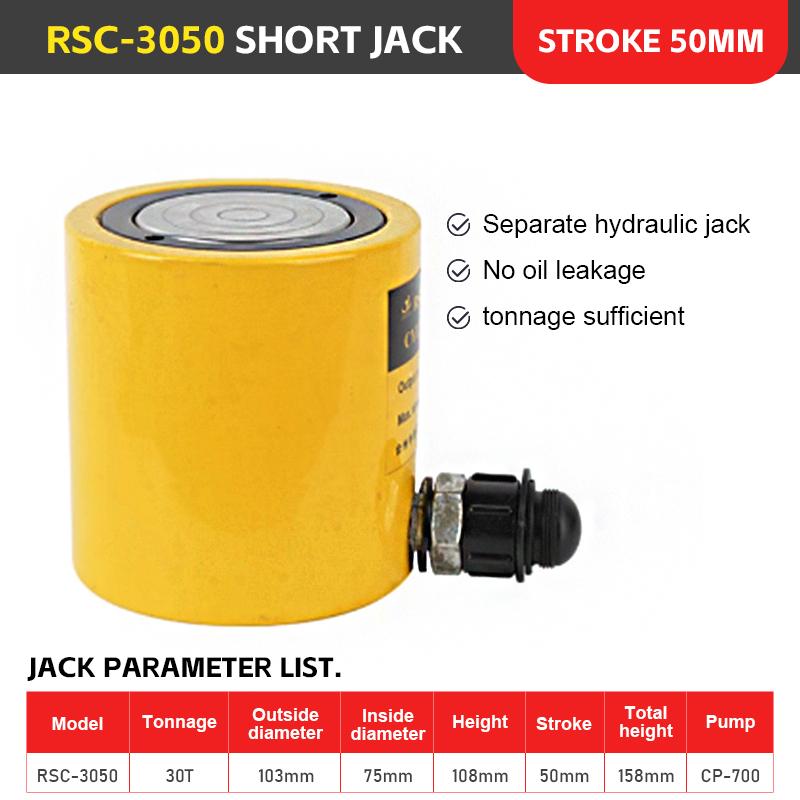 Ultra-Thin Separated Hydraulic Jack 10T 30T 50T Jack Hydraulic Cylinder for Heavy Equipment Lifting Automotive Maintenance