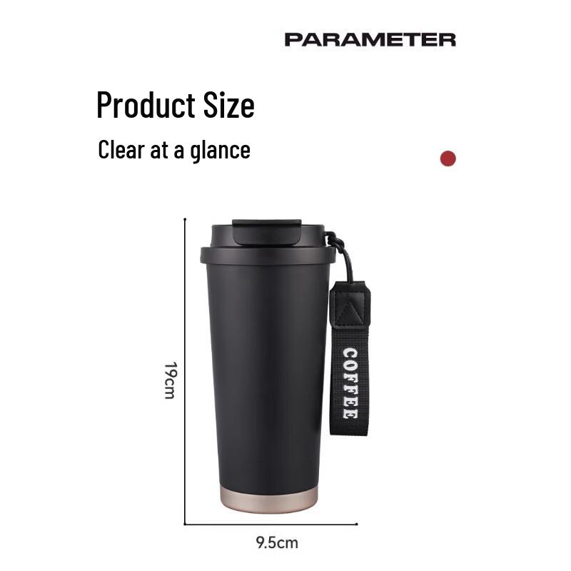 SPSR Ceramic Lined Insulated Coffee Tumbler with Straw