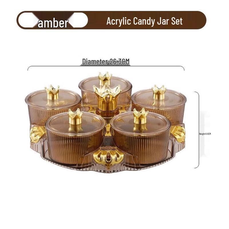 

UOSU Crown Rotating 5-Piece Snack Dish Set