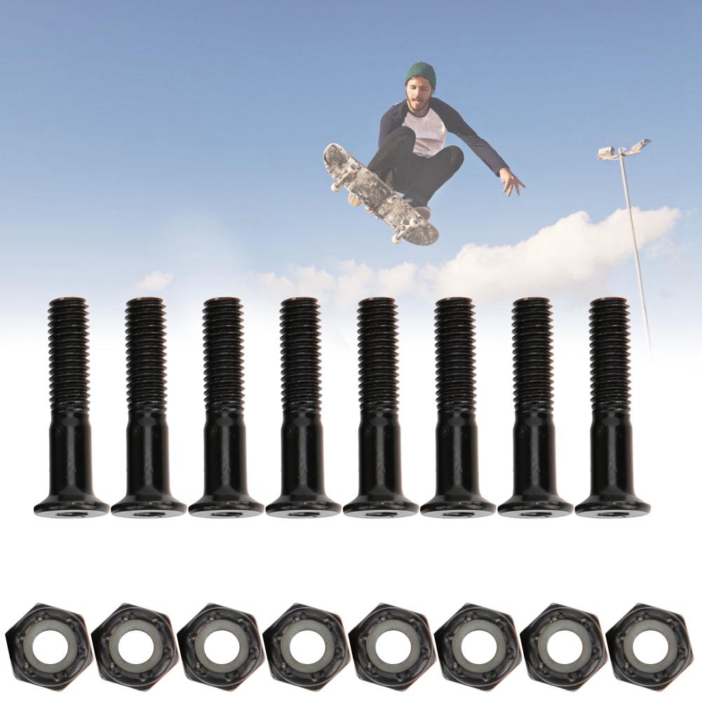 

MS3301 8 Aluminium Alloy Professional Durable 25mm Skateboard Nail with Nut AccessoryBlack