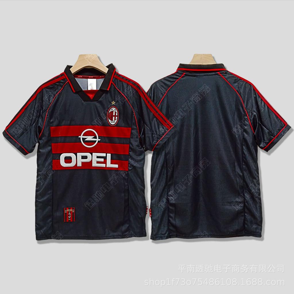 0607AC Milan retro jersey Cacanesta Maldini Inzaghi Pirlo long short-sleeved football jersey