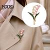 Women Floral Pin Flower Brooch for Women, Golden Plated Lapel Alloy Badge Pin, Retro Blossom Jewelry Daily Wear Parties