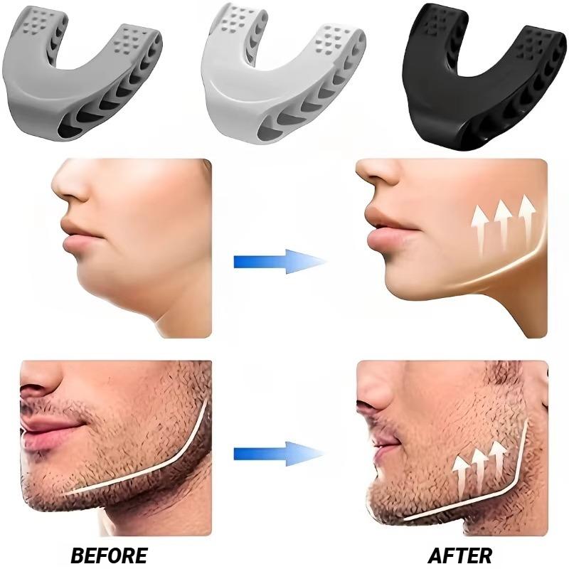 U Shape Jaw Exerciser For Men Women Face Neck Toning Double Chin Reducer Muscle Training Resistance Levels