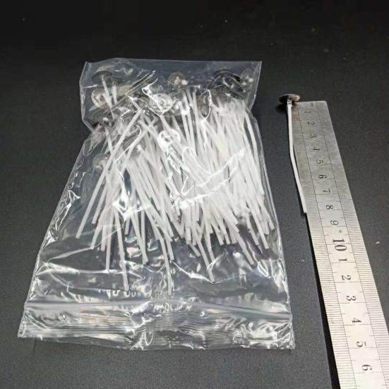100Pcs/Bag 8-20cm Lampwick Safe Low Smoke Cotton Woven Wax Core for Party