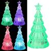 Colorful Christmas Tree Night Light Luminous Christmas Desktop Ornament Desktop LED Lamps  Kids