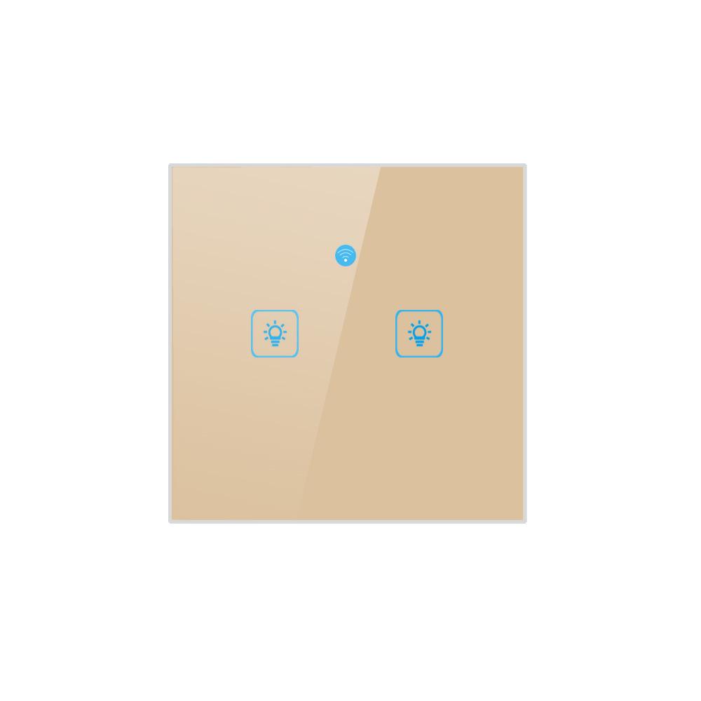 2-Gang 86-Type Touch Wall Switch with Echo & Alexa Voice Control