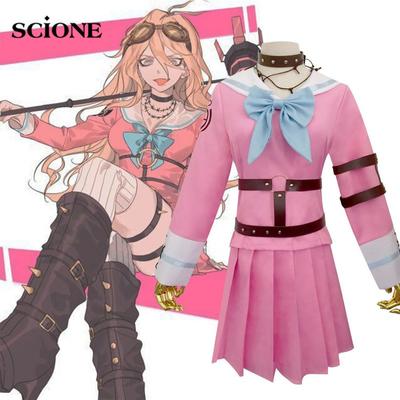 Scione Danganronpa V3 Killing Harmony Iruma Miu Cosplay Costume Anime Game Dress School Uniform Full Set