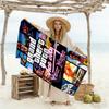 Grand Theft Auto Customize Text Beach Towel Quick-Dry Soft Microfiber Ideal for Travel Outdoor Swim Pool Yoga Surf Camping Hiking Gym Gift Holiday