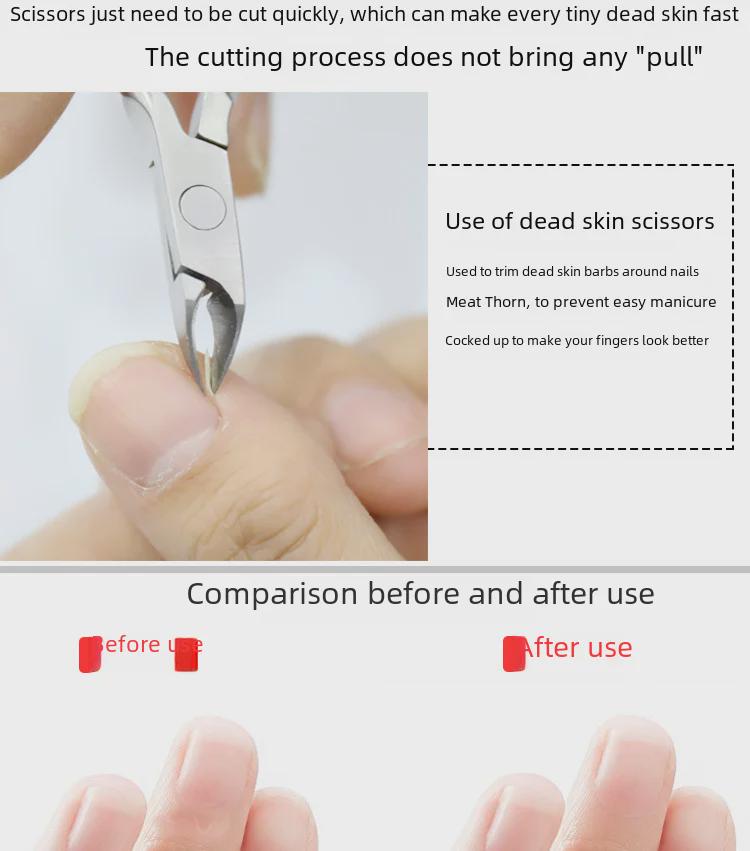 Xin's Professional Manicure Nail Scissors - Nail Scissors, Special Toenail Scissors, Dead Skin Removal Tools