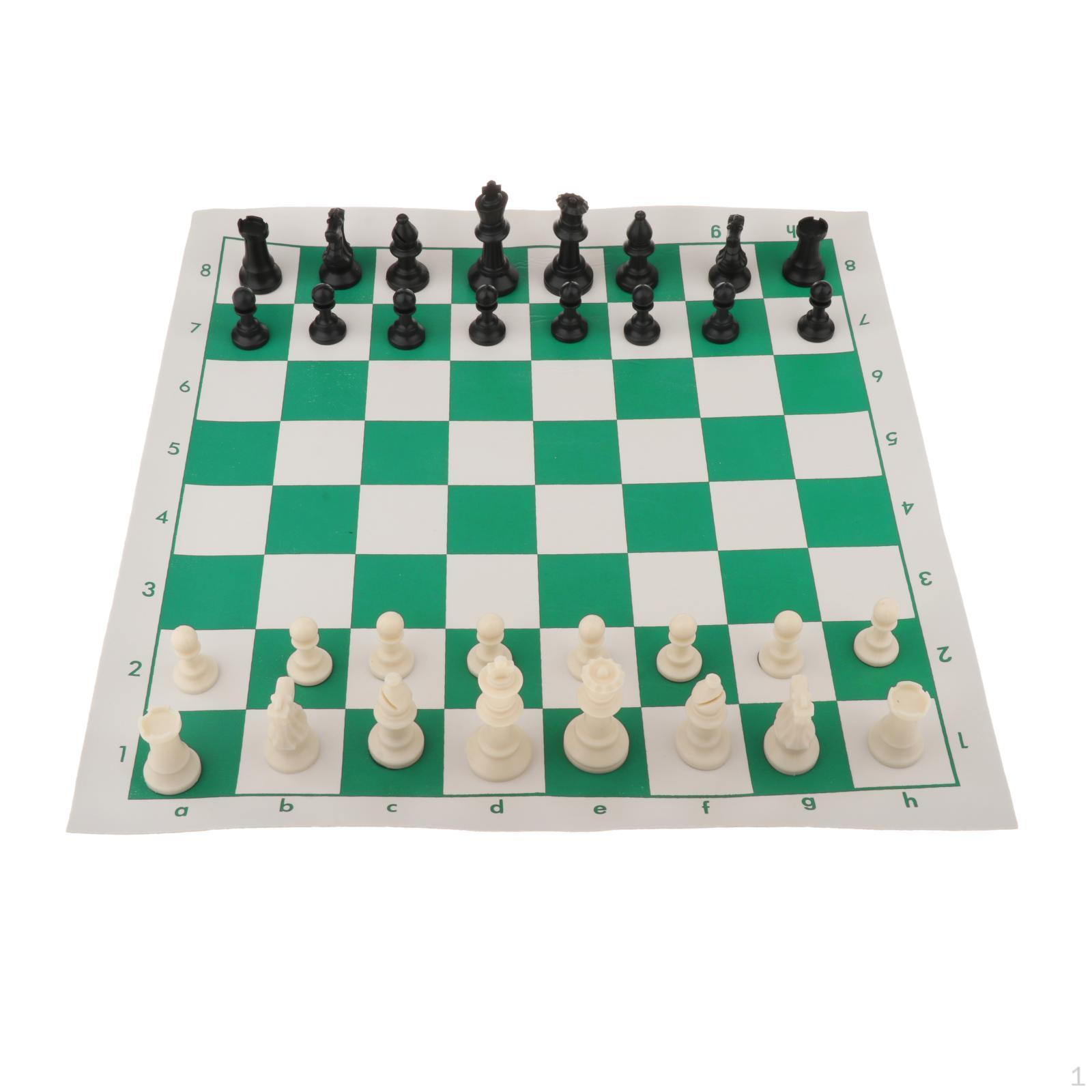

Portable Chess Set 15 x 3 Roll- in Carry Bag with Shoulder Strap Easy to for Beginner