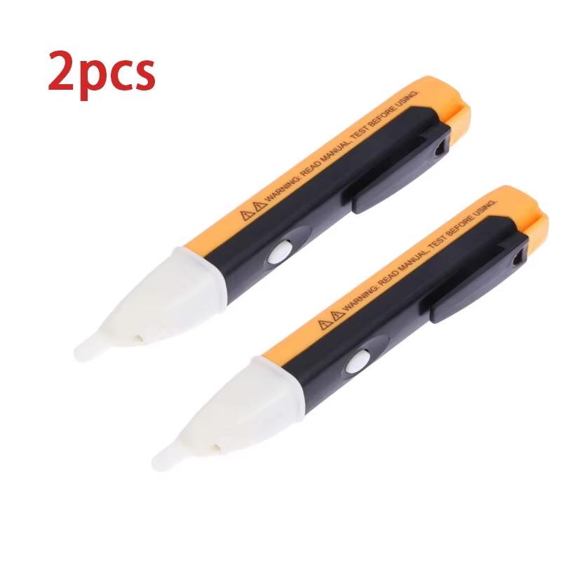 

2 PCS Electrician Multifunctional Voltage Test Pen Accuracy Check Power Failure Zero Fire Line Non-Contact Detection Sensor LED