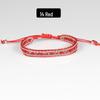 Bohemian Handmade Woven Crystal Beaded Friendship Bracelet for Women