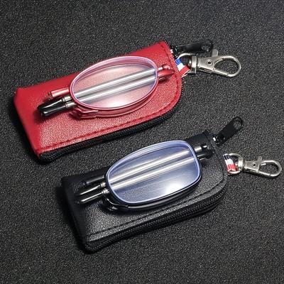2 Stück faltbare Lesebrillen Retro Mode Altersichtbrillen Tragbare Computerleser für Damen Herren +1,0 bis +4,0