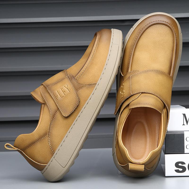 One-pedal men's shoes breathable spring and summer new trendy versatile lazy casual leather shoes men