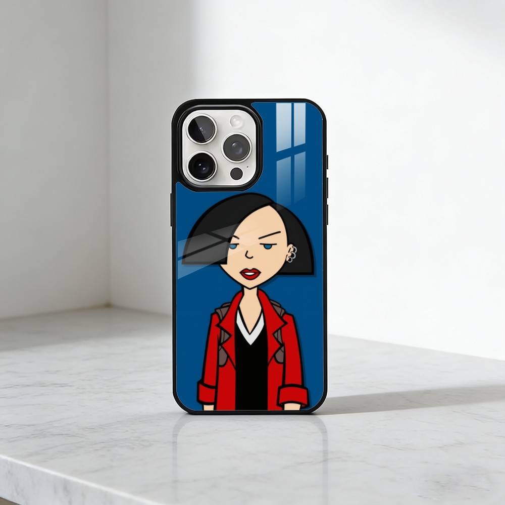 

Indifferent Daria Cartoon Phone Case For iPhone17,16,15,14,13 Plus,Pro Max Magnetic For Magsafe Wireless Charging iphone16e