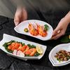 White Melamine Porcelain-Style Snack Plate - Perfect for KTV, Bar, or Restaurant Serving