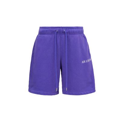 Pantalones Cortos Casuales para Hombre con Estampado de Logo de Letra Sólida Co-Branded Marca X - Parte Inferior Morado DV6468-514