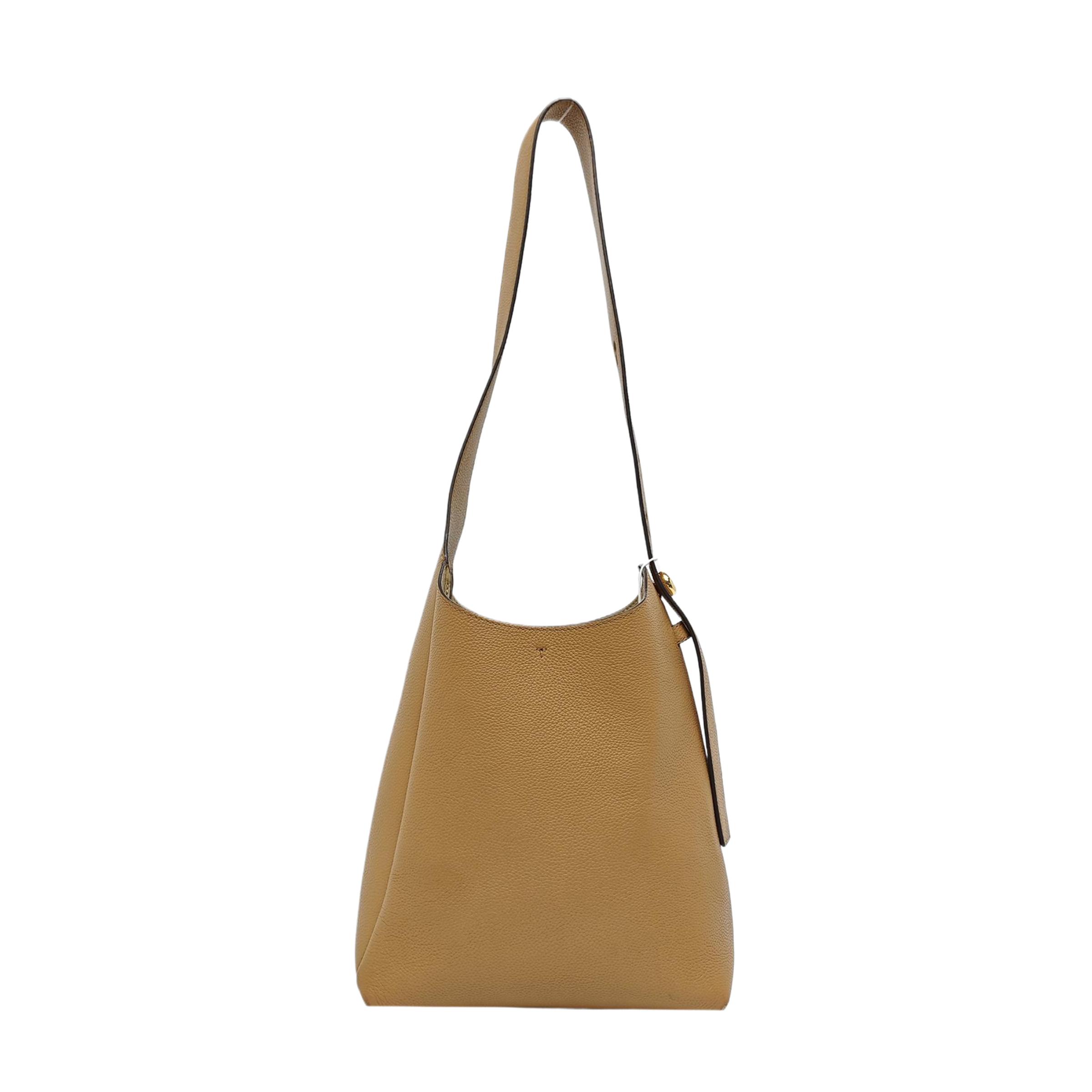[Pre-Owned] Romy Minimalist Solid Color Design Leather Shoulder Bag Small - Very Good #F9F1HT ONE SIZE