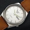 JAPAN VINTAGE SEIKO 5 AUTOMATIC 7009A MENS SILVER COLOR DIAL WATCH a701461-5 R206b-a701461