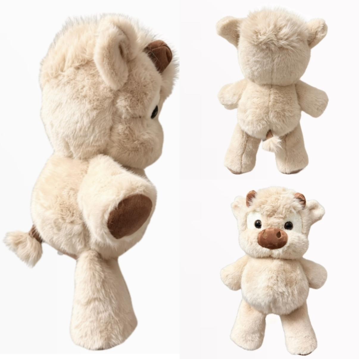 Favorite Toy Unisex New Kawaii Highland Cattle Plush Toy Huggable Running Cow Stuffed Animal Made With Premium Soft Fabric, Calf Soothing Companion