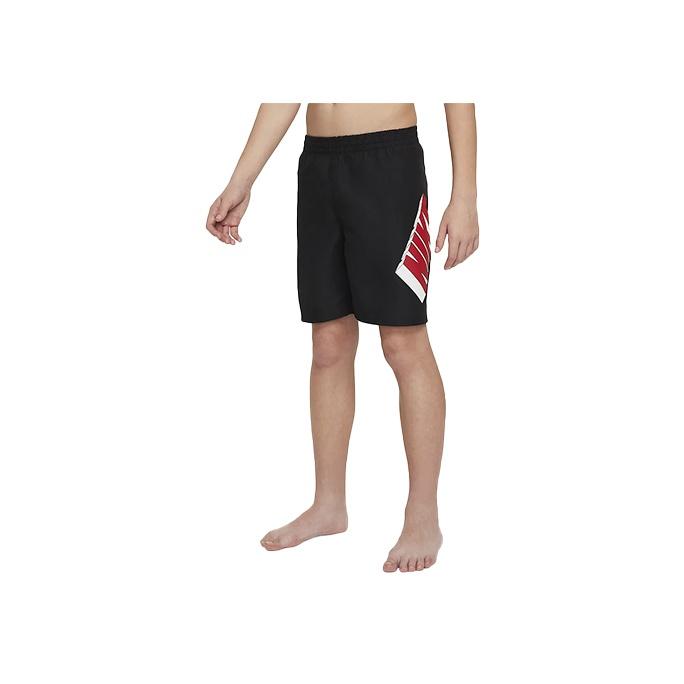 Nike Swim Letter Print Lace-Up Casual Sports Shorts Kids shorts Black FZ6499-010 XL