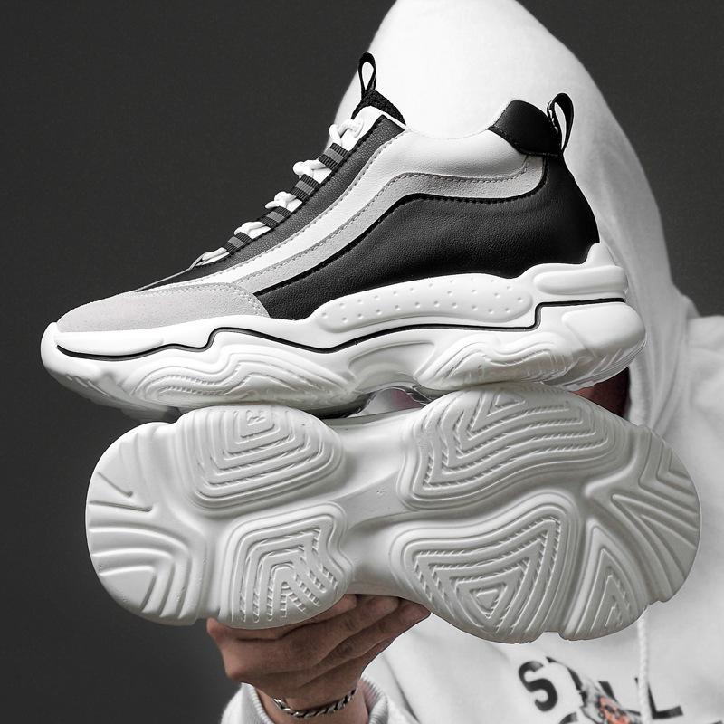 Fashion New Elevator Shoes Men Sneakers 8CM Height Increasing Shoes Men's Hidden Heels Inner Height Sports Shoes Luxury Man Lift Shoes