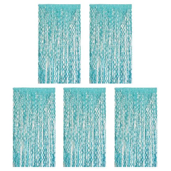 1/5 balení 1 x 2 m třpytivé závěsy na záclony pozadí pozlátkové fólie třásňové závěsy třpytivé kovové střapce vlnité závěsy na fotografování rekvizit