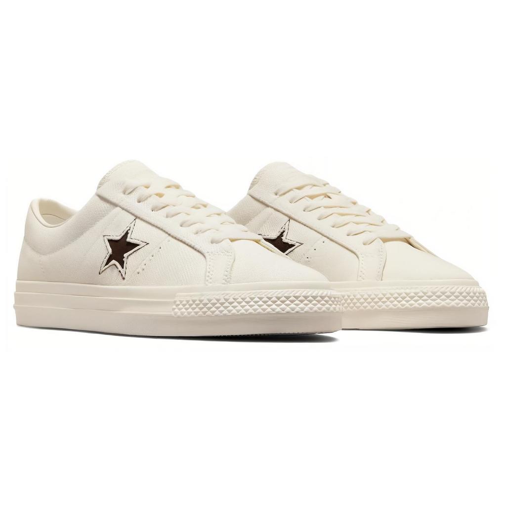Converse One Star Pro Low Herringbone - Egret Unisex Sneakers Cream Fresh-Brew A06655C