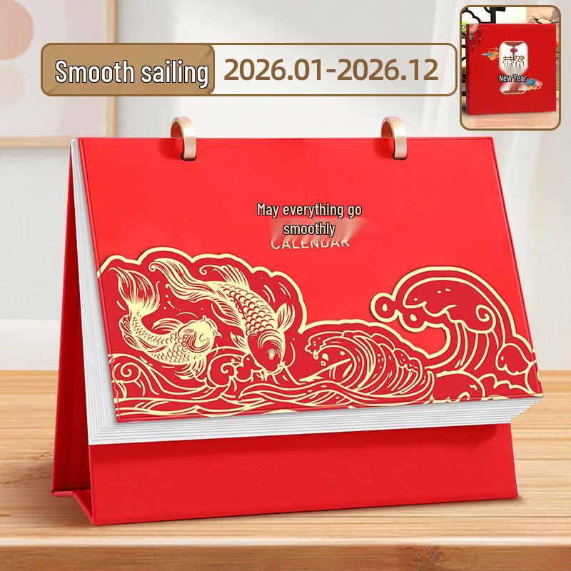 2026 Chinese Red Horse Year Festive Calendar: Hollowed-Out Design, Corporate Gift