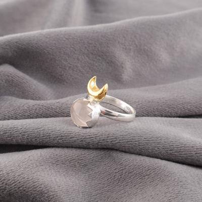 Rosenquarz Edelsteinschmuck, 925 Massiv Sterlingsilber Ring, Handgefertigter Silberring, Funkelnder Silberring Quarzschmuck Für Hochzeitsgeschenk