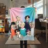 K-POP BTS printing Flannel Blanket Bedroom Sofa Camping Warm blanket Gifts for family and friends-MJ013