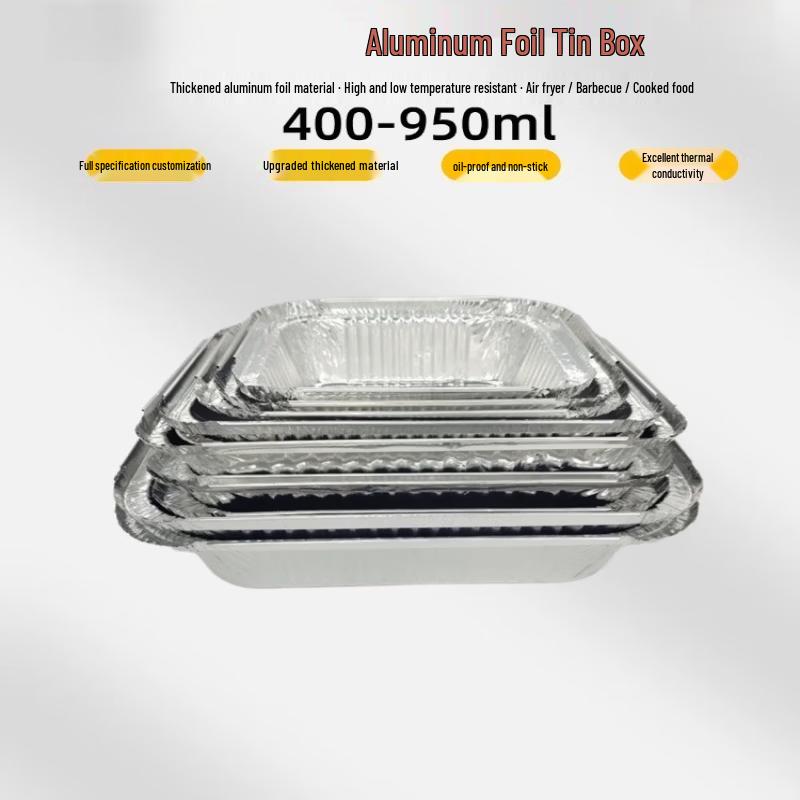 Handun Disposable Aluminum Foil Takeout Container with Lid