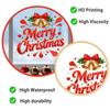 Classic Christmas Glass Window Sticker Bells Bow Holly Self Adhesive Living Room Balcony Decor