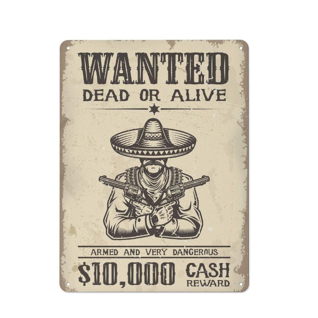 1 Pack Mid-Century Retro Tin Sign with Rough Rusted Style for Classic Indoor Décor, Available In 20x30cm or 30x40cm