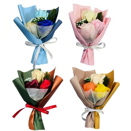 Bukiet ze sztucznych kwiatów dla kobiet Sztuczny bukiet z wiecznych róż na Walentynki Dzień Matki Boże Narodzenie Prezent urodzinowy