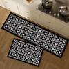Retro Printed Rug Long Strip Kitchen Floor Mat  Non Slip Mats Water Absorption Door Foot Pad Bathroom Entrance Bath Mat Carpet