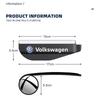 B6 For Volkswagen Car Rearview Mirror Rain Eyebrow Small Round Mirror Reverse Mirror Rain Shield For Volkswagen VW GOLF Polo Tig