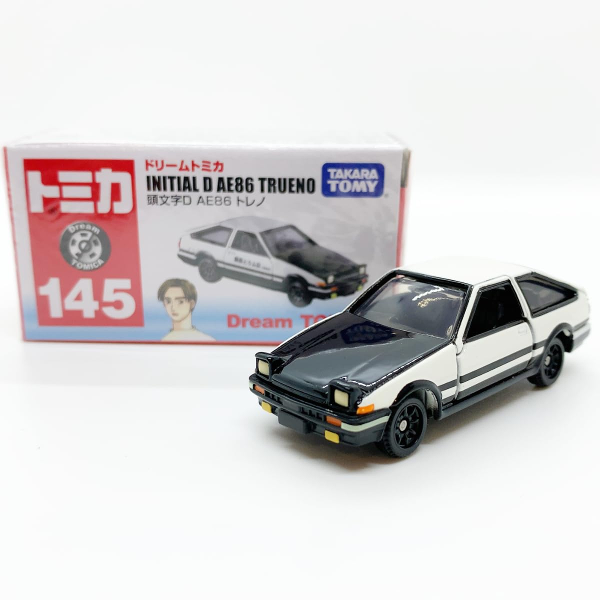 

[Discontinued Model] Dream Tomica 145 Initial DAE86 Treno Initial D Fujiwara Tofu Store Overseas Sales Specifications