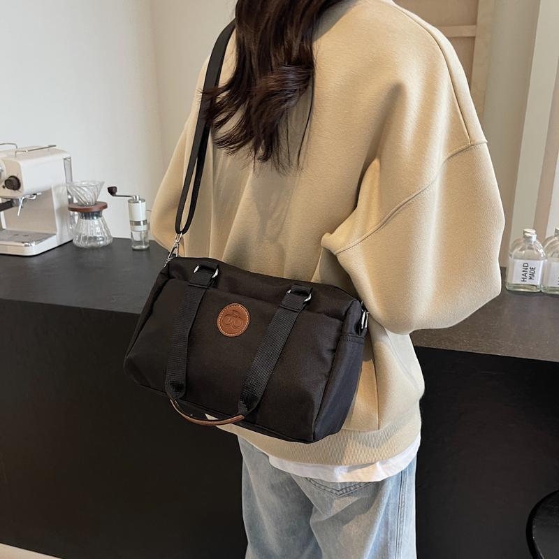 Large Capacity Tote Bag Women's Solid Color Handbag Commuter Shoulder Crossbody Bag