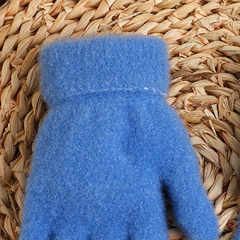 Παιδικά Χαριτωμένα Κινούμενα Σχέδια Γάντια Φράουλα Κουνέλι Φθινόπωρο και Χειμώνας Ζεστά Γάντια Ανθεκτικά στο Κρύο και τον Άνεμο Πλεκτά Γάντια