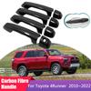 Carbon Fiber Door Handle Cover for Toyota 4Runner 4 Runner N280 2010~ Car External Accessories Styling Stickers Trim 2010