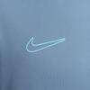 Nike Logo Embroidered Stand Collar Slim Fit Long Sleeve T-Shirt Men Tops Blue DX4301-429