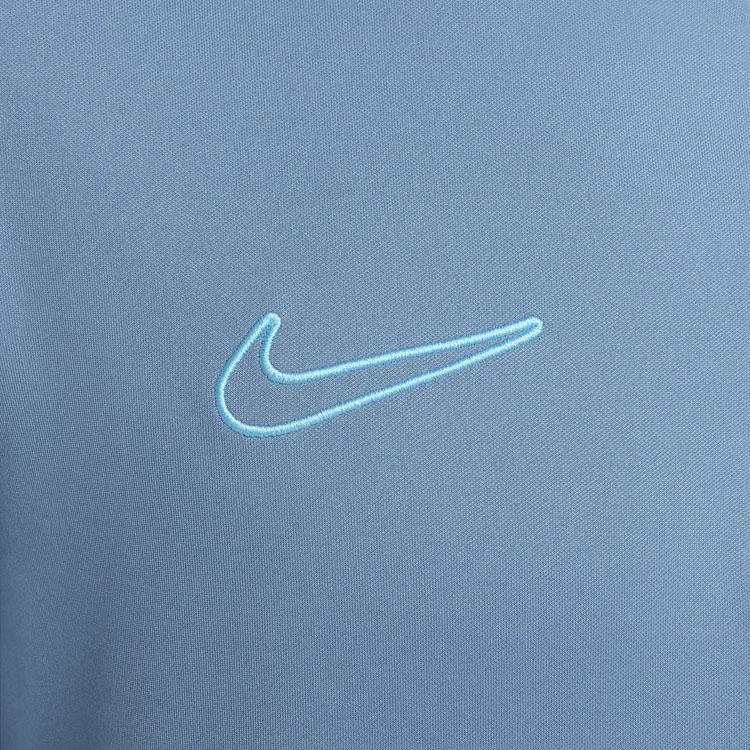 Nike Logo Embroidered Stand Collar Slim Fit Long Sleeve T-Shirt Men Tops Blue DX4301-429