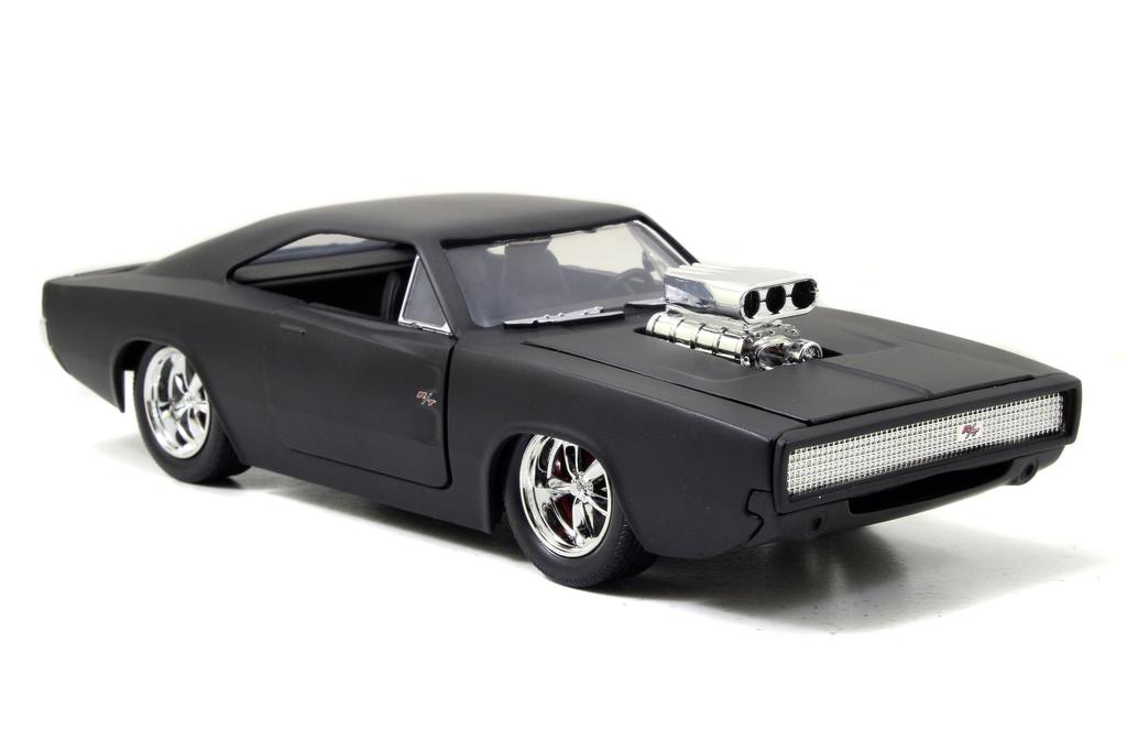 JADA TOYS 1/24 Scale Fast & Furious Diecast Car: DOM'S 1970 DODGE CHARENGER R/T