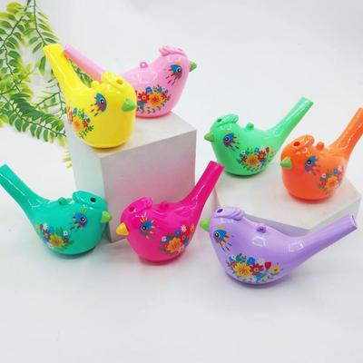 Cute Water Bird Whistle Toy Random Plastic Bird Water Whistle Musical Instrument Toy Novelty Funny Toy For Kids Gift