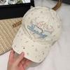 Fresh Little Floral Baseball Cap Girl Sweet Age-Reducing Cap Spring And Summer Visor Hat Shows Small Face